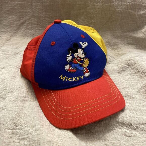 Disney Other - Vintage Mickey Mouse Mickeys Stuff For Kids SnapBack Hat 90’s Y2K Disney Bright